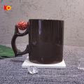 New design 11oz Alien handle Customized White ceramic Sublimation coffee mug